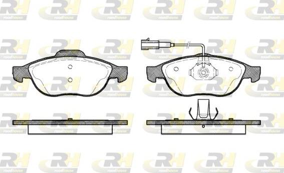 Roadhouse 2660.22 - Kit de plaquettes de frein, frein à disque cwaw.fr