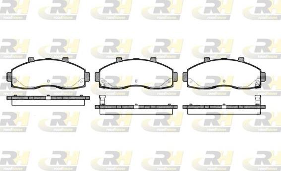 Roadhouse 2662.02 - Kit de plaquettes de frein, frein à disque cwaw.fr