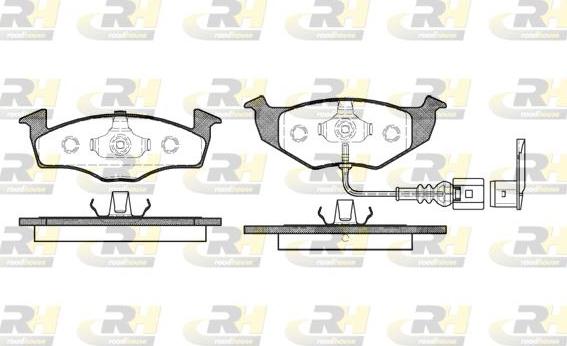 Roadhouse 2609.11 - Kit de plaquettes de frein, frein à disque cwaw.fr