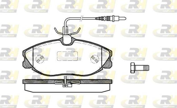 Roadhouse 2604.04 - Kit de plaquettes de frein, frein à disque cwaw.fr