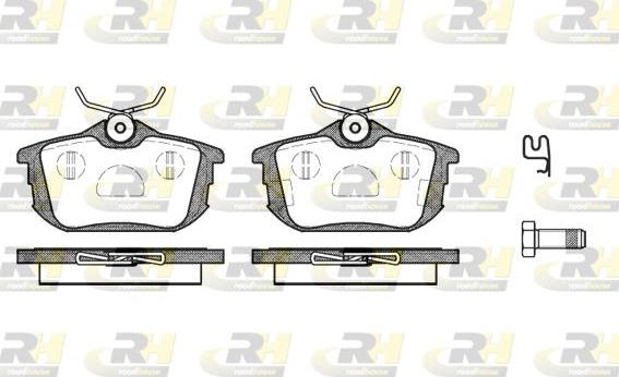 Roadhouse 2605.02 - Kit de plaquettes de frein, frein à disque cwaw.fr