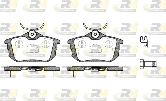 Roadhouse 2605.12 - Kit de plaquettes de frein, frein à disque cwaw.fr