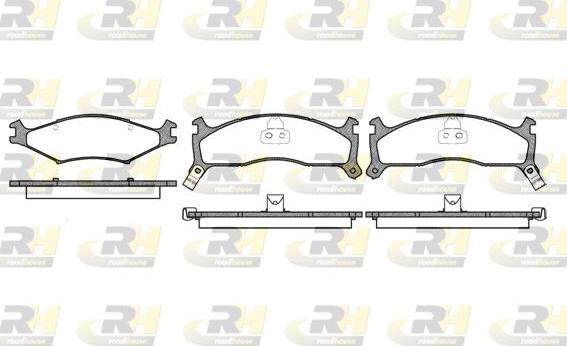 Roadhouse 2600.02 - Kit de plaquettes de frein, frein à disque cwaw.fr