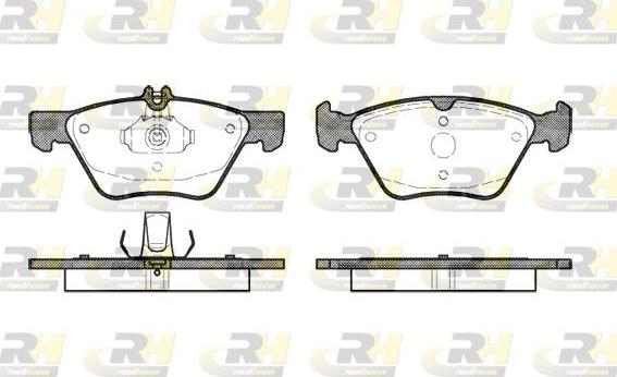 Roadhouse 2601.00 - Kit de plaquettes de frein, frein à disque cwaw.fr