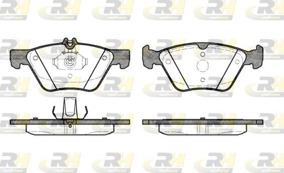 Roadhouse 2601.20 - Kit de plaquettes de frein, frein à disque cwaw.fr