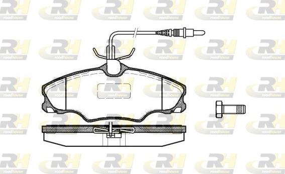 Roadhouse 2603.04 - Kit de plaquettes de frein, frein à disque cwaw.fr