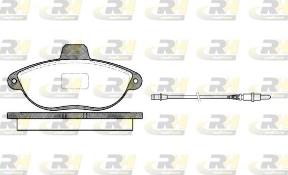 Roadhouse 2602.02 - Kit de plaquettes de frein, frein à disque cwaw.fr