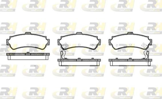 Roadhouse 2607.02 - Kit de plaquettes de frein, frein à disque cwaw.fr