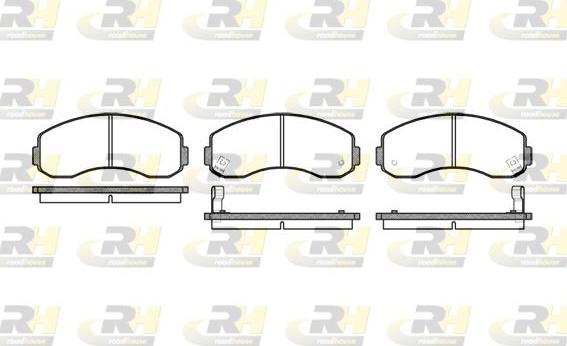 Roadhouse 2619.02 - Kit de plaquettes de frein, frein à disque cwaw.fr