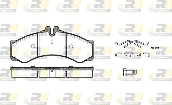 Roadhouse 2614.00 - Kit de plaquettes de frein, frein à disque cwaw.fr