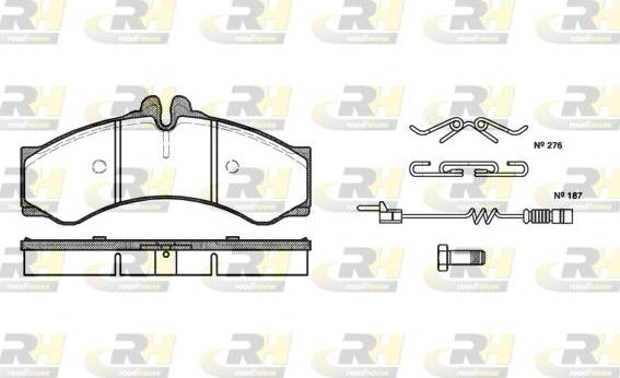 Roadhouse 2614.02 - Kit de plaquettes de frein, frein à disque cwaw.fr