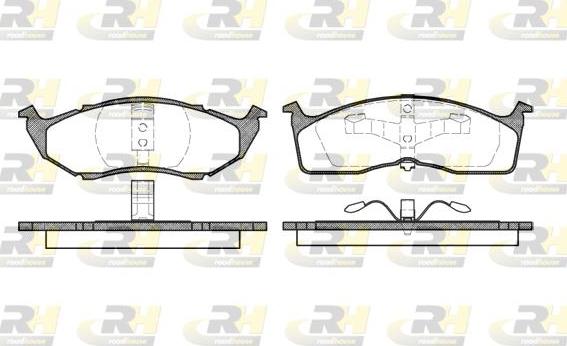 Roadhouse 2610.00 - Kit de plaquettes de frein, frein à disque cwaw.fr