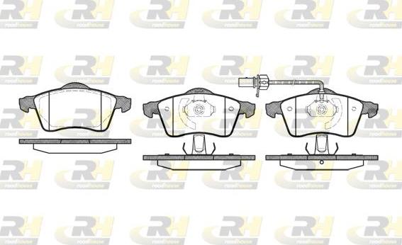 Roadhouse 2618.01 - Kit de plaquettes de frein, frein à disque cwaw.fr