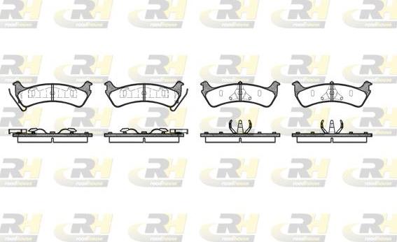 Roadhouse 2617.00 - Kit de plaquettes de frein, frein à disque cwaw.fr