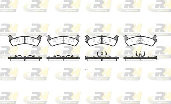 Roadhouse 2617.12 - Kit de plaquettes de frein, frein à disque cwaw.fr