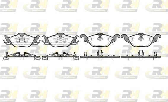 Roadhouse 2684.02 - Kit de plaquettes de frein, frein à disque cwaw.fr