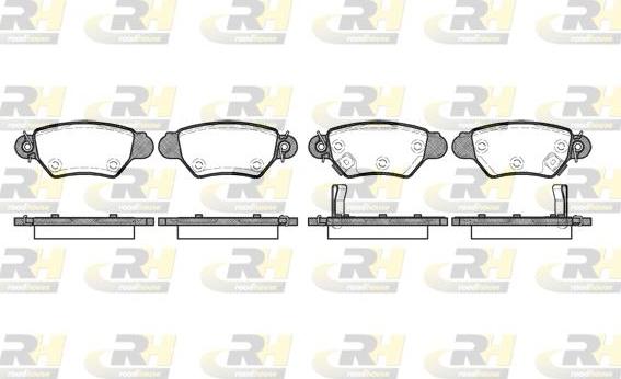 Roadhouse 2685.02 - Kit de plaquettes de frein, frein à disque cwaw.fr