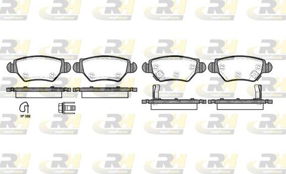 Roadhouse 2685.22 - Kit de plaquettes de frein, frein à disque cwaw.fr