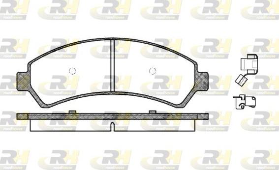 Roadhouse 2688.00 - Kit de plaquettes de frein, frein à disque cwaw.fr