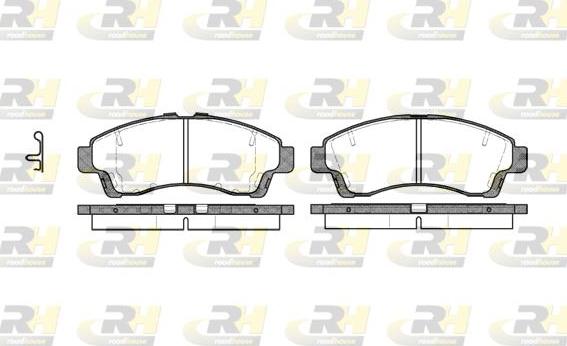 Roadhouse 2639.02 - Kit de plaquettes de frein, frein à disque cwaw.fr