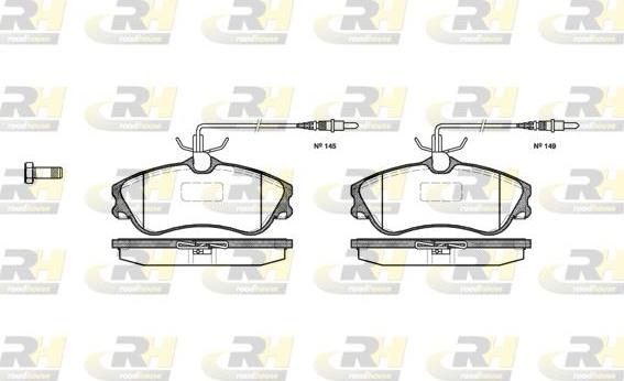 Roadhouse 2634.04 - Kit de plaquettes de frein, frein à disque cwaw.fr