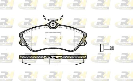 Roadhouse 2634.00 - Kit de plaquettes de frein, frein à disque cwaw.fr