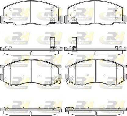 Roadhouse 2636.04 - Kit de plaquettes de frein, frein à disque cwaw.fr