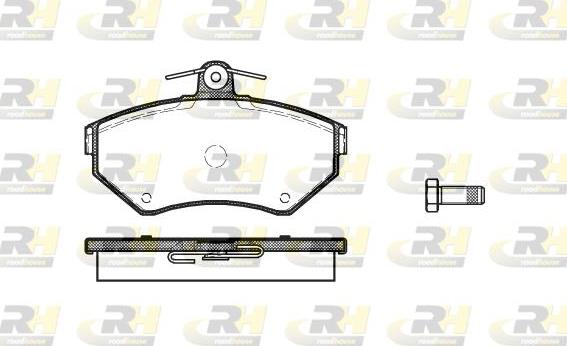 Roadhouse 2631.10 - Kit de plaquettes de frein, frein à disque cwaw.fr