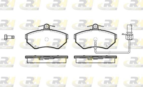 Roadhouse 2631.12 - Kit de plaquettes de frein, frein à disque cwaw.fr