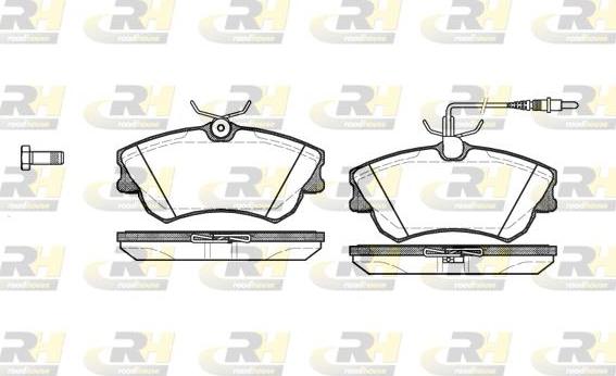 Roadhouse 2638.02 - Kit de plaquettes de frein, frein à disque cwaw.fr