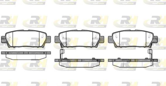 Roadhouse 2632.02 - Kit de plaquettes de frein, frein à disque cwaw.fr