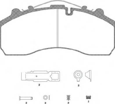 Roadhouse 2637.20 - Kit de plaquettes de frein, frein à disque cwaw.fr