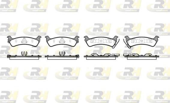 Roadhouse 2629.02 - Kit de plaquettes de frein, frein à disque cwaw.fr