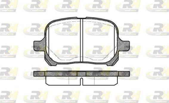 Roadhouse 2621.00 - Kit de plaquettes de frein, frein à disque cwaw.fr