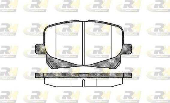 Roadhouse 2621.10 - Kit de plaquettes de frein, frein à disque cwaw.fr