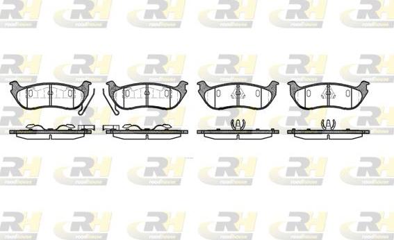 Roadhouse 2628.12 - Kit de plaquettes de frein, frein à disque cwaw.fr