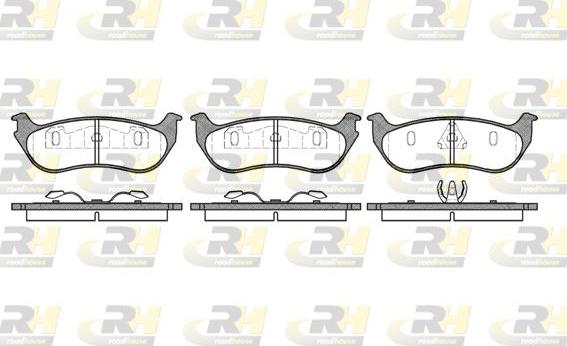 Roadhouse 2628.75 - Kit de plaquettes de frein, frein à disque cwaw.fr