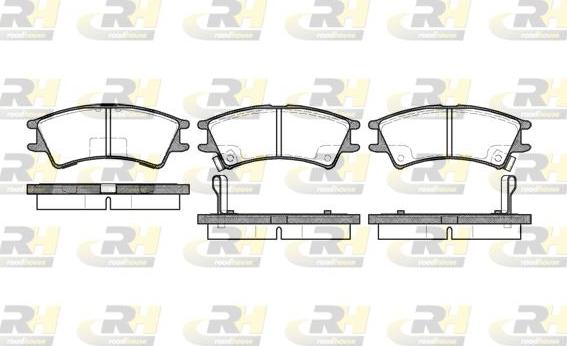 Roadhouse 2675.02 - Kit de plaquettes de frein, frein à disque cwaw.fr