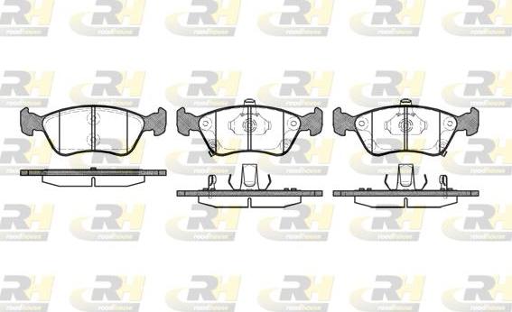 Roadhouse 2676.02 - Kit de plaquettes de frein, frein à disque cwaw.fr