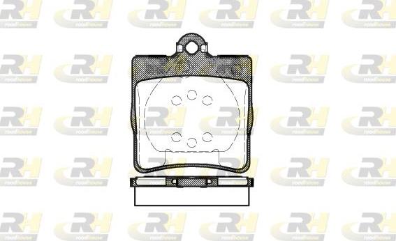 Roadhouse 2678.00 - Kit de plaquettes de frein, frein à disque cwaw.fr