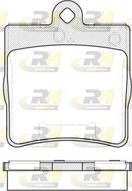 Roadhouse 2678.10 - Kit de plaquettes de frein, frein à disque cwaw.fr