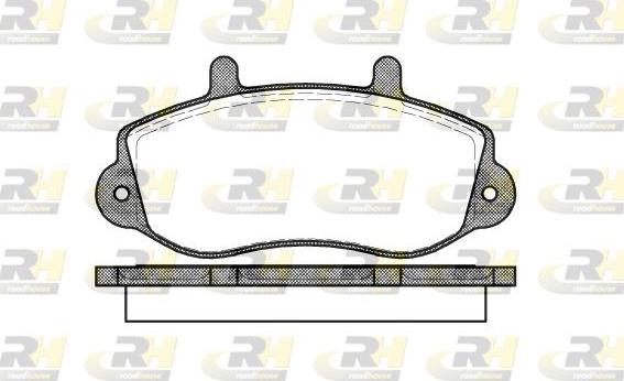 Roadhouse 2677.00 - Kit de plaquettes de frein, frein à disque cwaw.fr