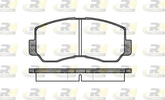 Roadhouse 2094.40 - Kit de plaquettes de frein, frein à disque cwaw.fr