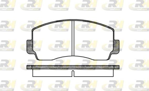 Roadhouse 2094.00 - Kit de plaquettes de frein, frein à disque cwaw.fr