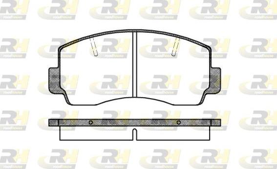 Roadhouse 2094.20 - Kit de plaquettes de frein, frein à disque cwaw.fr