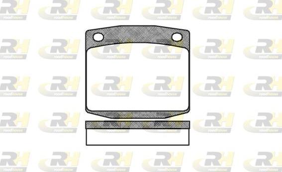 Roadhouse 2095.00 - Kit de plaquettes de frein, frein à disque cwaw.fr