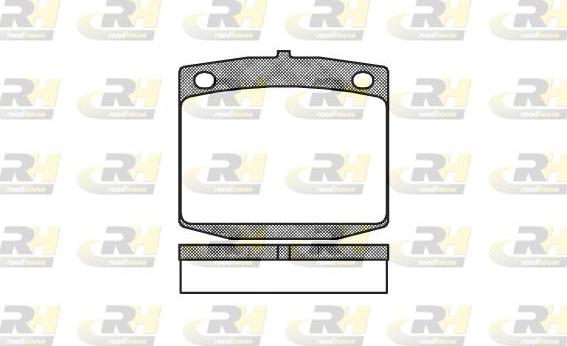 Roadhouse 2095.10 - Kit de plaquettes de frein, frein à disque cwaw.fr