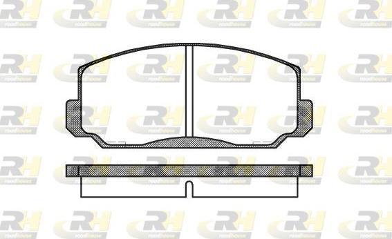 Roadhouse 2098.00 - Kit de plaquettes de frein, frein à disque cwaw.fr