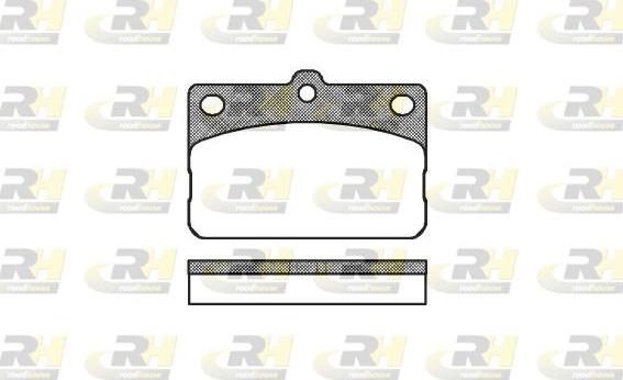 Roadhouse 2092.00 - Kit de plaquettes de frein, frein à disque cwaw.fr