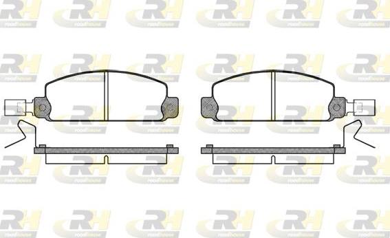 Roadhouse 2097.24 - Kit de plaquettes de frein, frein à disque cwaw.fr